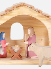 Small Wooden Nativity Stable