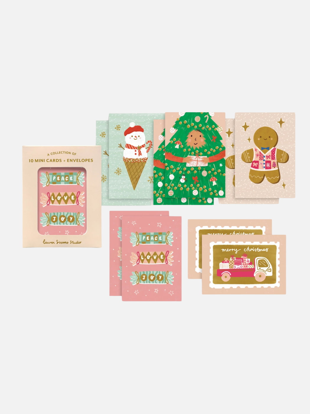 Christmas Mini Greeting Card 10 Pack