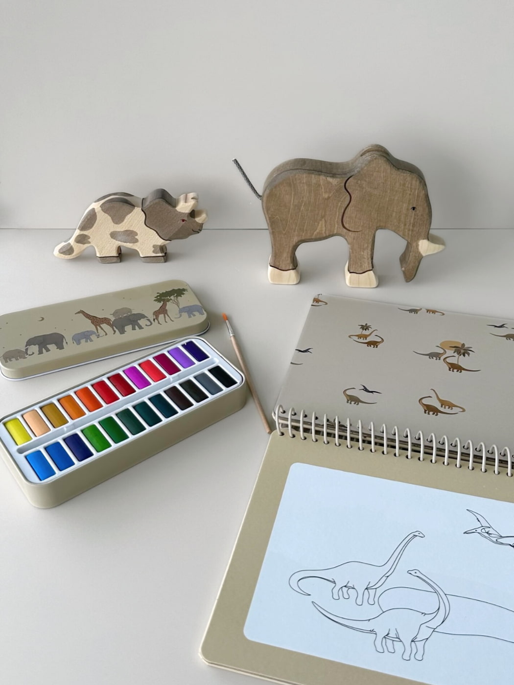 Water Colour Paint Tin - Safari
