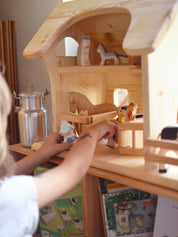 Wooden Farm Barn with Stable