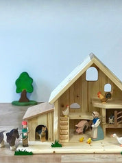 Wooden Farm Cottage with Stable