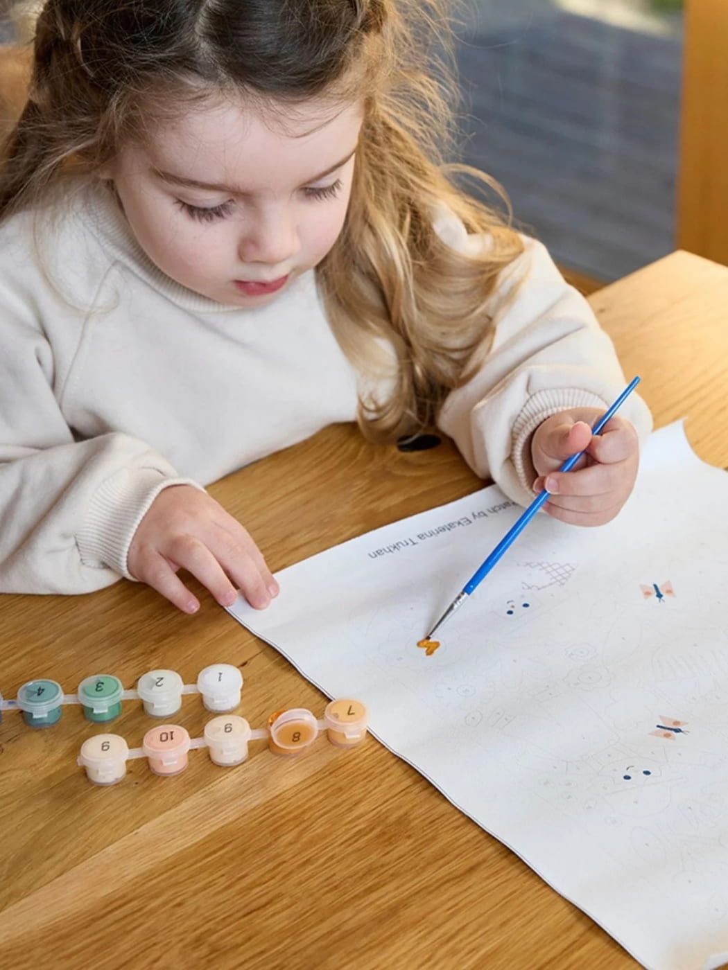 Malen nach Zahlen für Kinder - Flower Power