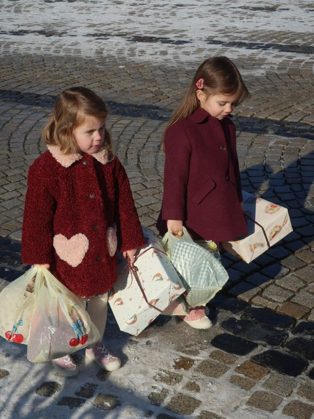 Beaded Heart Hair Clips 2 Pack