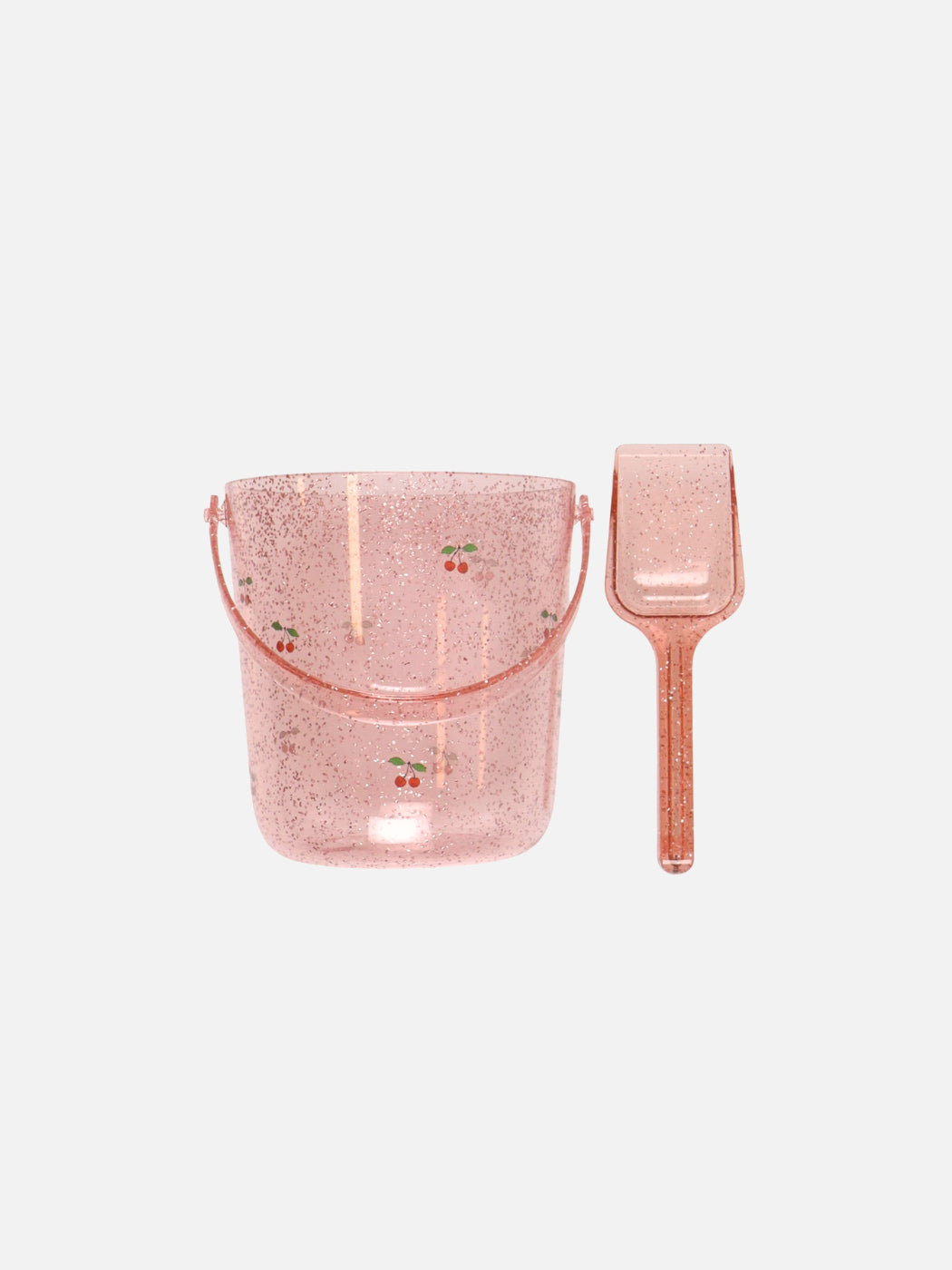 Glitter Bucket and Spade - Cherry Pink