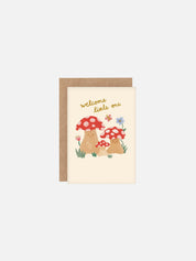 Welcome Little One Mushroom Card