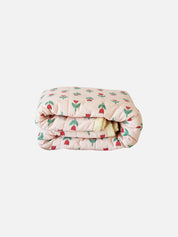 Reversible Cot Quilt - Tulip Garden