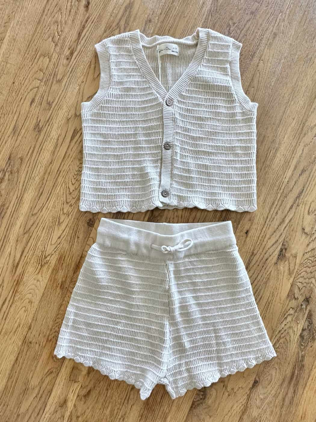 Knit Shorts - Natural