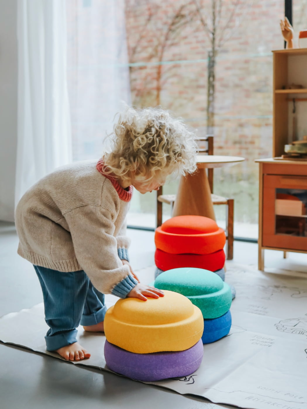 Balance Stepping Stones Original - Rainbow Classic