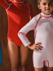 Springsuit Wetsuit - Powder Pink + Tomato