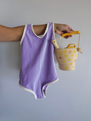 Rib Scoop One Piece - Lilac