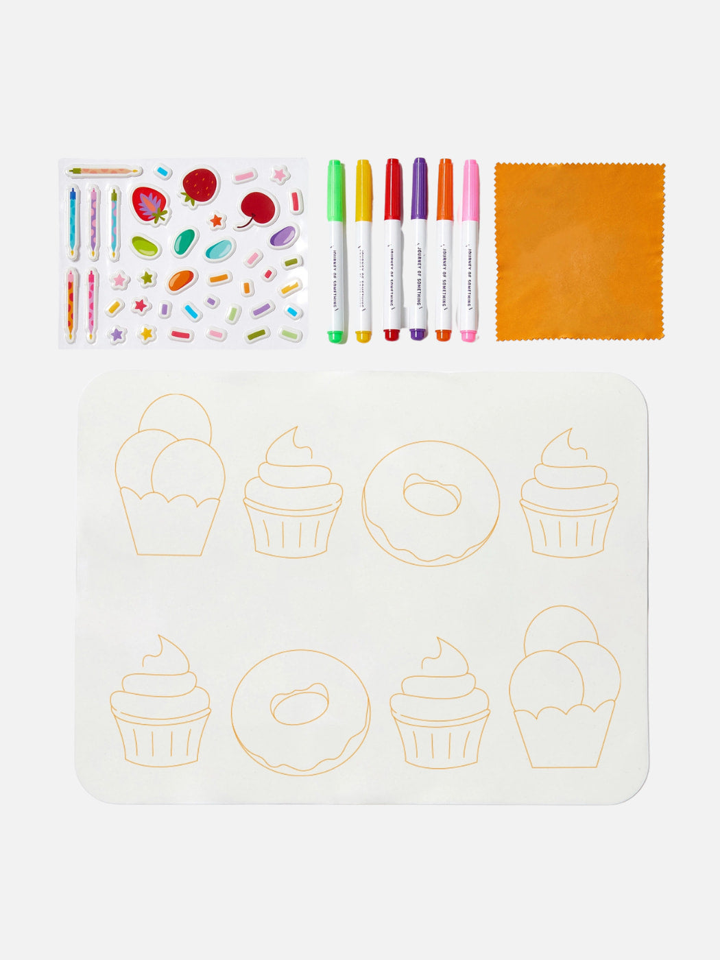 Wipeable Silicone Colouring Mat - Sweet As