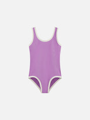 Rib Scoop One Piece - Lilac