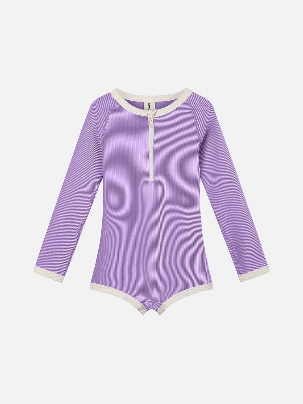 Rib Rashie Onesie - Lilac