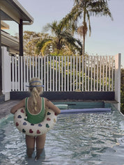 Rib Scoop One Piece - Parrot Green