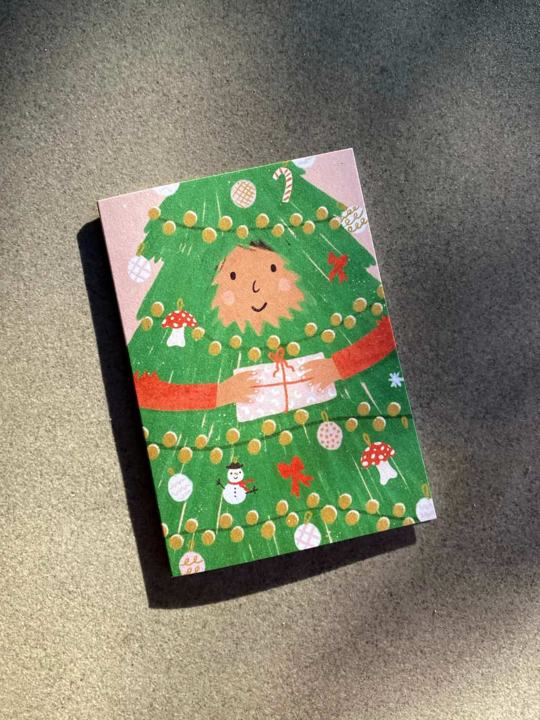 Christmas Tree Helper Mini Card