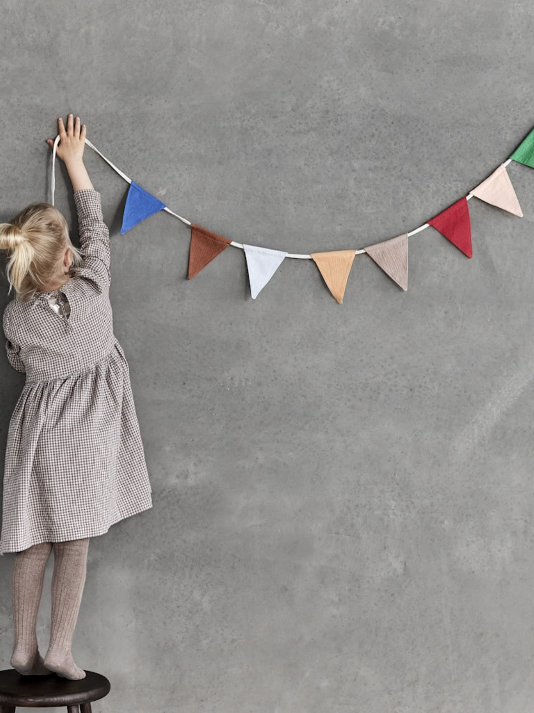 Moni Musselin-Girlande - Mehrfarbig