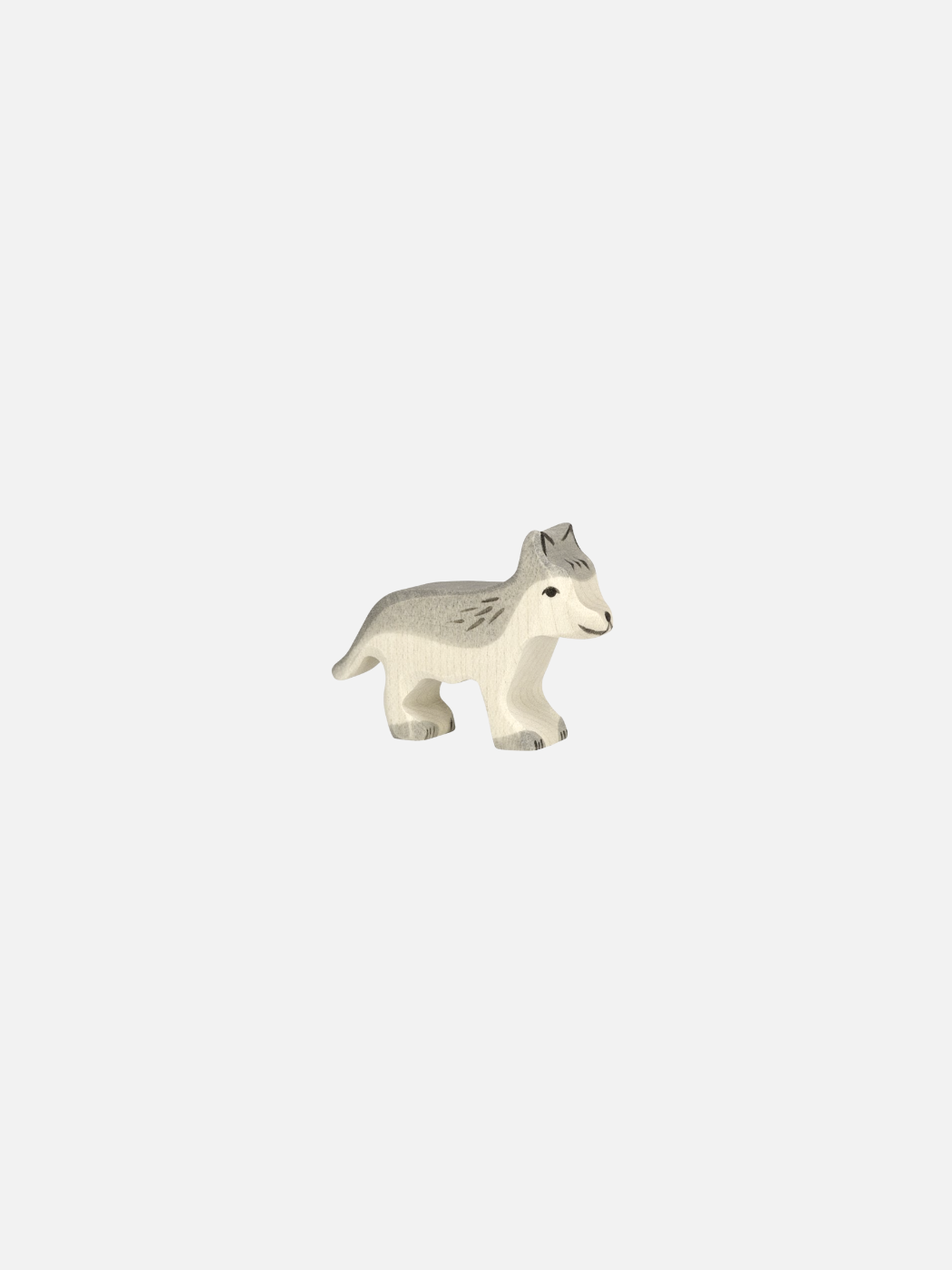 Wooden Wolf Cub Toy