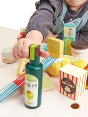 Lebensmittel-Set aus Holz